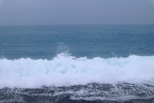 七星潭海浪