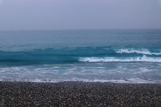 七星潭海浪