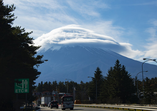 富士山的云彩