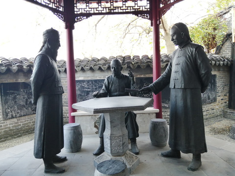 古人雕像