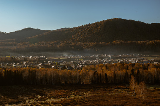 北疆秋景