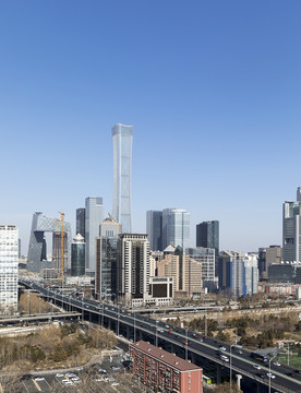 北京国贸商业中心与中国尊大楼