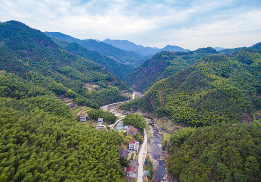 台州临海尤溪镇上涨村双龙古道美景