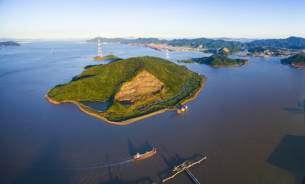 宁波北仑工业基地风光