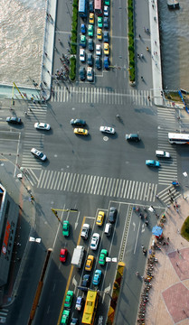 宁波市区交通道路风光