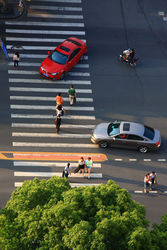 宁波市区交通道路风光