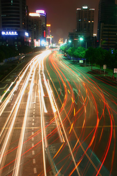宁波市区交通道路风光