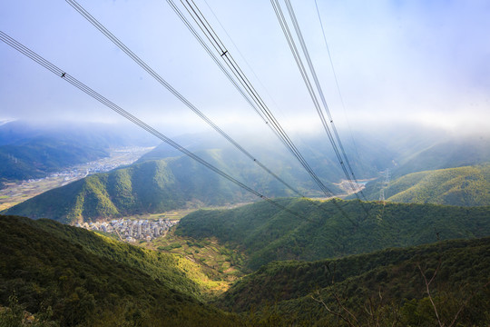 宁波宁海县高山电线