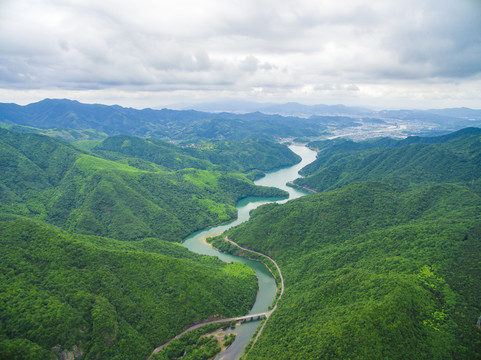 宁波宁海县西溪水库风光