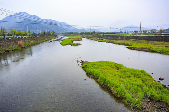 宁波海曙樟溪河风光