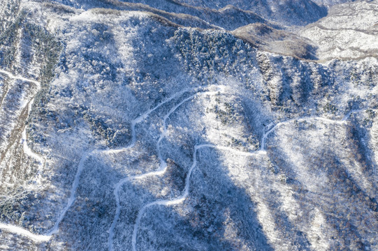 秦岭雪景