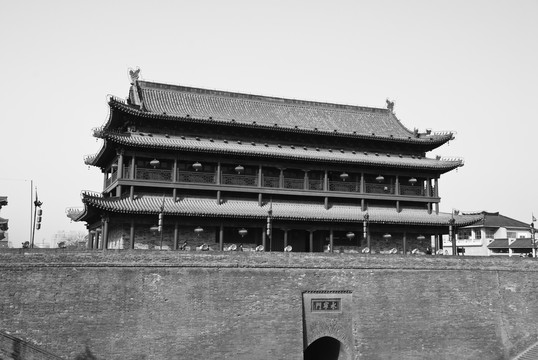 西安城墙老照片