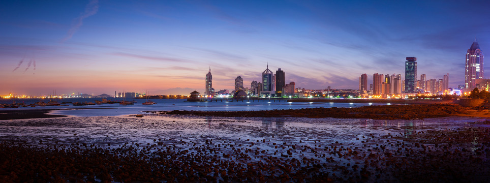 青岛城市唯美夜景