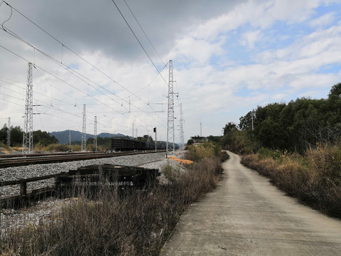 广西钦州市小董镇火车站铁路