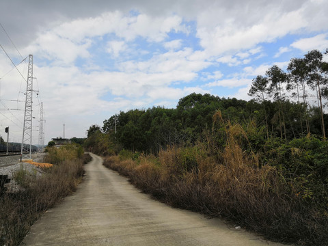 广西钦州市小董镇火车站铁路