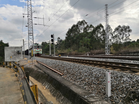 广西钦州市小董镇火车站铁路