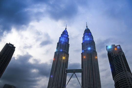 马来西亚地标吉隆坡双子星塔