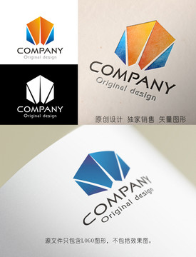 logo设计W字母标志设计