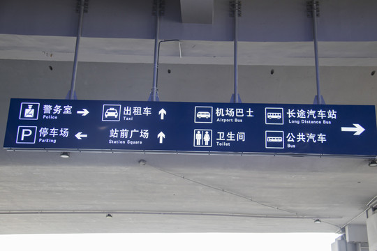 高铁导向牌