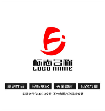 FJ字母D标志科技logo