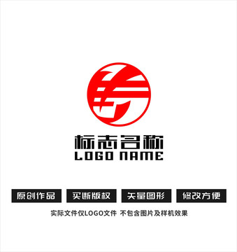 丰字标志科技logo