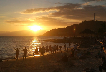 海南清水湾夕照