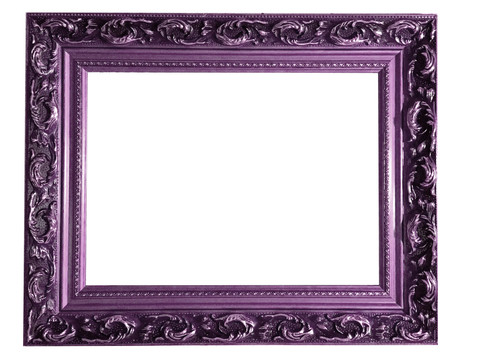 紫色欧式相框