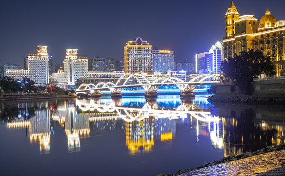 福州解放桥夜景