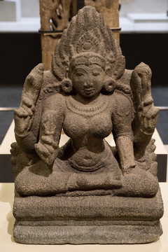 印度石雕女神像