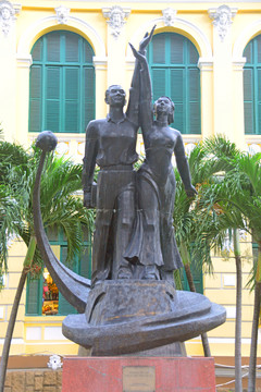 越南胡志明市的塑像