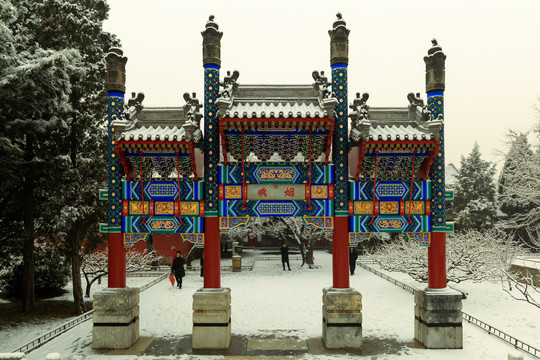 颐和园雪景