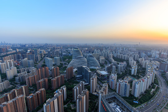 北京城市风光银峰SOHO大厦