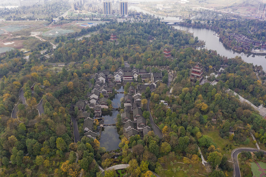 重庆璧山秀湖公园全景