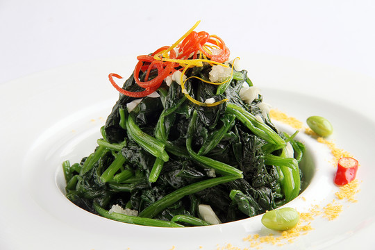 菠菜拌粉丝