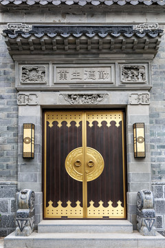 南京老门东长乐渡徽派中式门楼
