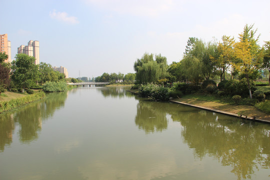滁河支流茉湖公园