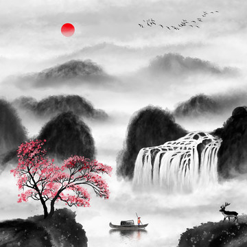 国画山水