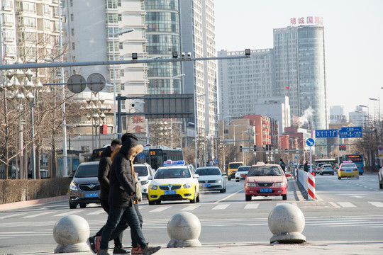 冬日的街道