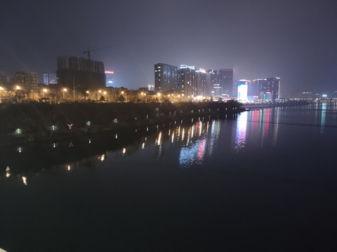 澧水河夜景