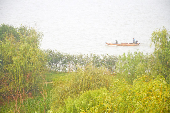 洞庭湖渔船
