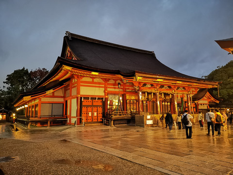 日本京都八坂神社夜景