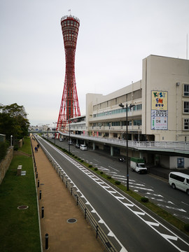 日本神户港神户塔