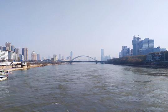 冬季黄河风景