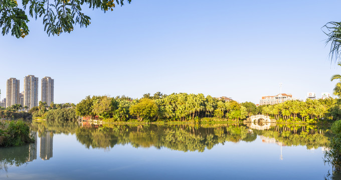 泉州东湖公园全景图