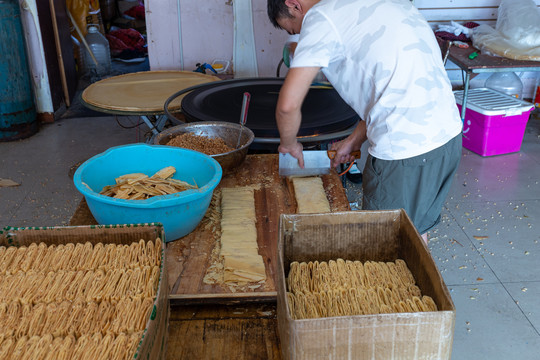 山东煎饼制作