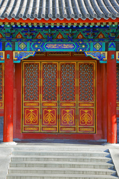 古建筑红门