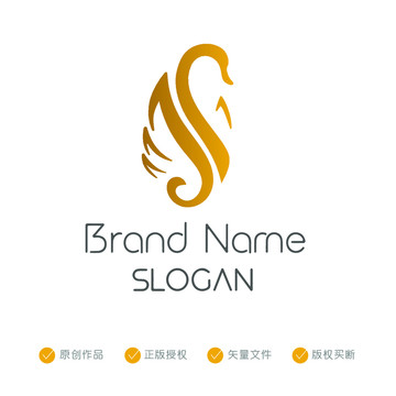 舞动的天鹅护肤品奢侈logo