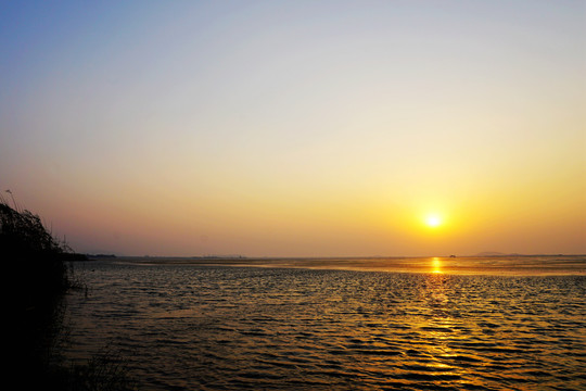 太湖夕阳