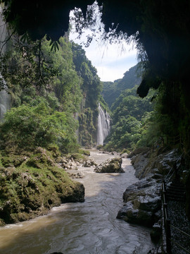 马岭河峡谷瀑布