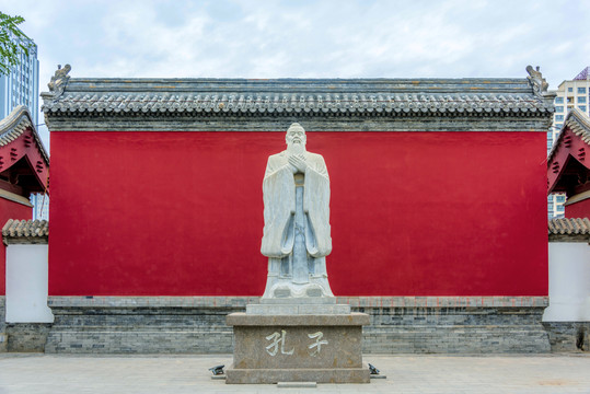 中国河北沧州沧州文庙孔子像